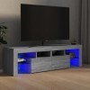 FAMIROSA Meuble TV avec lumières LED Sonoma Gris 140x36,5x40 cm 29.5KG -5670