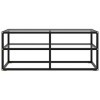 Camerina Meuble TV avec Verre trempé Noir 100x40x40 cm,Meuble TV,Meuble TV Moderne,Meuble de Salon