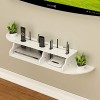 Routeur Wi-Fi Set top box Étagère de stockage multimédia Étagère TV murale Étagère murale Étagère flottante console TV meuble