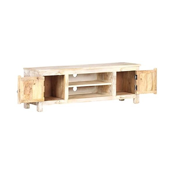 Générique Meuble TV 120x30x40 cm Bois dacacia Brut,18.25 KG,320237, Meubles, Meubles TV