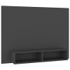 Meuble TV mural en bois Gris 120 x 23,5 x 90 cm