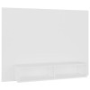 Meuble TV mural en bois Blanc 120 x 23,5 x 90 cm