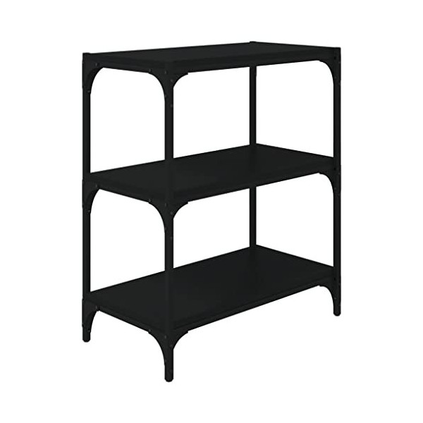 vidaXL Bibliothèque Sonoma Gris 60x33x100 cm Bois dingénierie Acier