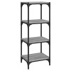 vidaXL Bibliothèque Sonoma Gris 60x33x100 cm Bois dingénierie Acier