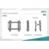 DIGITUS Support TV Mural - pour téléviseurs ou moniteurs 45-70" - Fonction Pop-Out - Charge Max. 70 kg - VESA 200x200 à 600x4