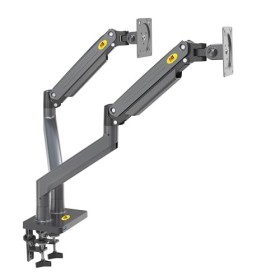 Support de Table avec Ressort à gaz pour Deux écrans LCD 22-32 Pouces avec VESA Max. 75 X 75 mm - 100 x 100 mm, jusquà 15 kg