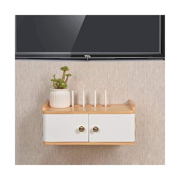 Étagère flottante Étagère murale pour meuble de télévision Étagère murale pour meuble de télévision Contexte de décoration mu