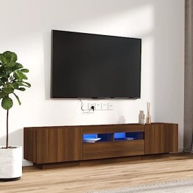 VEEKI Meuble TV, Meuble TV Suspendu, Meuble télé, Meuble TV Industriel, Meuble Chambre, Convient pour Salon ou Chambre, Ensem