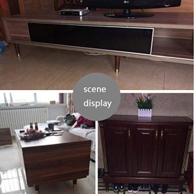 LXTIN 4 * Pieds de Meuble/Combinaison Laiton/chêne/canapé Meuble TV Coussin de thé augmenté Plusieurs Pieds de Table de Cheve