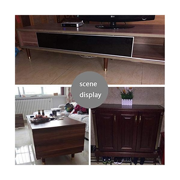 LXTIN 4 * Pieds de Meuble/Combinaison Laiton/chêne/canapé Meuble TV Coussin de thé augmenté Plusieurs Pieds de Table de Cheve