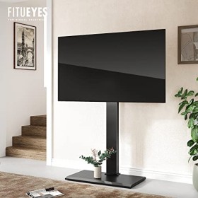 FITUEYES Meuble TV Pied Base en Fer pour écran de 50 à 80 Pouces - Hauteur réglable - Charge maximale : 50 kg - VESA : 800 x 