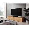 Furnix - Meuble TV Zibo - 160 x 34 x 34 x 34&nbsp;cm L x l x H - Meuble TV à suspendre, Lowboard Sideboard - 2 étagères avec rab