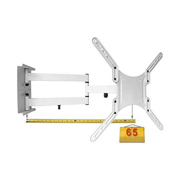 Support Mural Universel pour TV - Inclinaison pivotante - 16-65 Pouces 39,6-165,1 cm - Extensible à 65 cm - Support Mural p