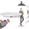 RCBDBSM Photographie à 360° Plateau Tournant Electrique Plate-Forme Tournante Automatique avec Télécommande, pour LAffichage