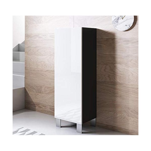 MB Muebles Bonitos | Armoire Meuble de Rangement Luke V1 | Largeur 40 x Hauteur 138 x Profundeur 29 cm | Meuble en Mélamine B