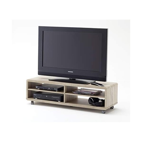 Robas Lund Lowboard Meuble TV Imitation Chêne Sonoma