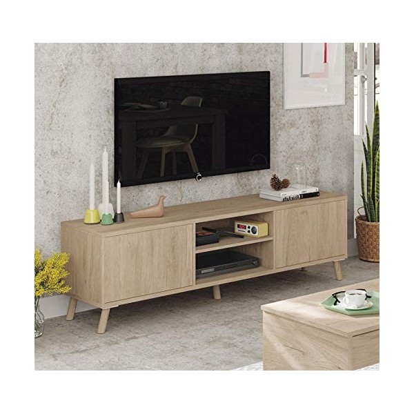 MUEBLES PITARCH Oslo Meuble, Panneaux de Particules et mélanine de Haute densité, Aurore, Mueble TV