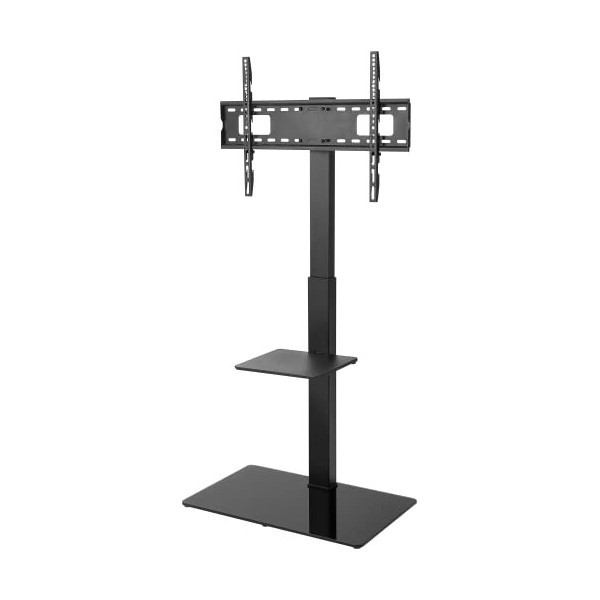 goobay 58526 Pied TV pour TV et moniteurs Entre 94 et 180 cm/Pivotant et réglable en Hauteur/Support TV pour TV Plat et TV in