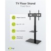 goobay 58526 Pied TV pour TV et moniteurs Entre 94 et 180 cm/Pivotant et réglable en Hauteur/Support TV pour TV Plat et TV in