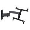 Erard 048340&nbsp;Support pour TV, métal, Noir, 53.8&nbsp;x 9.7&nbsp;x 29&nbsp;cm