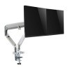 LogiLink BP0088 Support de Bureau Double écran en Aluminium pour 2 écrans 17-32" LCD, LED, OLED, … avec Ressort à gaz, TV P