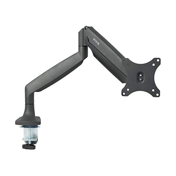 VIVO STAND-V001Q Support de bureau articulé en aluminium de qualité supérieure avec bras pneumatique, sadapte à un écran jus