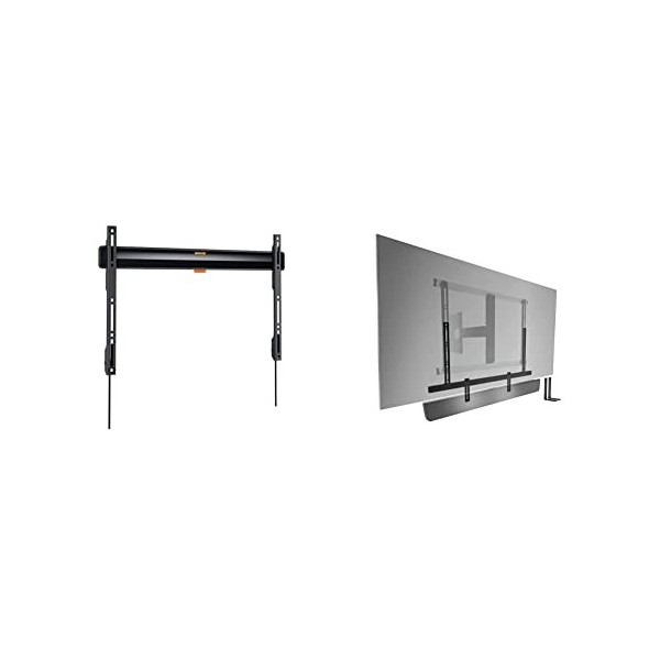 Vogels TVM 3605 Support Mural TV Plat pour téléviseurs de 40-100 Pouces, Max. 75 kg, Support TV Max. VESA 600x400 & Sound 35