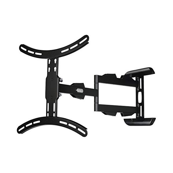 Hama Support mural TV pour une une diagonale d’écran de 81 à 165 cm 32" à 65" , 2 bras, ultralong, VESA jusqà 400x400 Noi