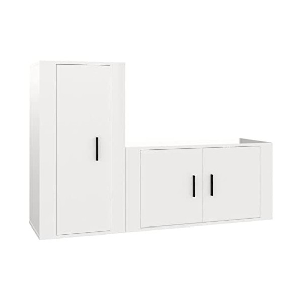 VEEKI Meuble TV, Meuble TV Suspendu, Meuble TV Industriel, Meuble TV Bois, Meuble Chambre, Convient pour Salon ou Chambre, En