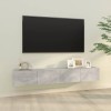 VEEKI Meuble TV, Meuble TV Suspendu, Meuble TV Industriel, Meuble TV Bois, Meuble Chambre, Convient pour Salon ou Chambre, Me