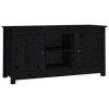 Camerina Meuble TV Noir 103x36,5x52 cm Bois de pin Massif,Meuble TV,Meuble TV Moderne,Meuble de Salon64