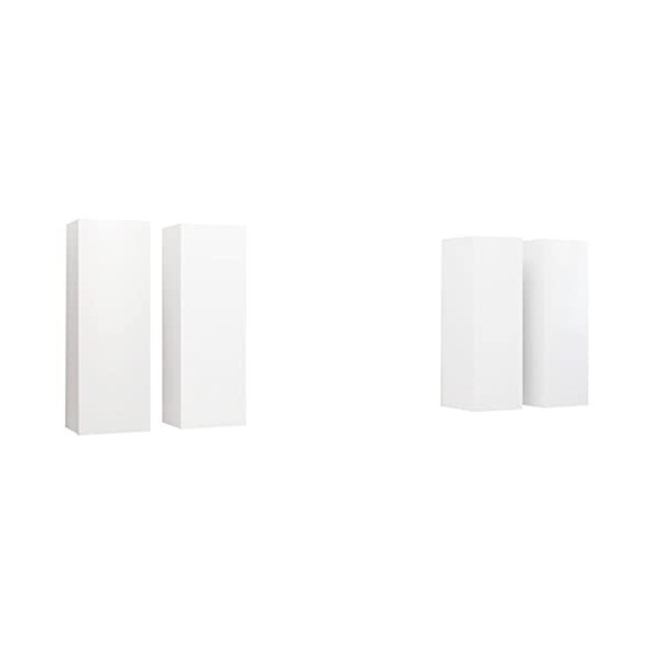 Générique Meubles TV 4 pcs Blanc 30,5x30x90 cm Aggloméré,52 KG,3078741, Meubles, Meubles TV