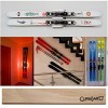 Clipboart® Support mural standard blanc pour tous les skis horizontalement vertical diagonal Support mural mural Freerideski 