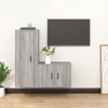 VEEKI Meuble TV, Meuble TV Suspendu, Meuble TV Industriel, Meuble TV Bois, Meuble Chambre, Convient pour Salon ou Chambre, En
