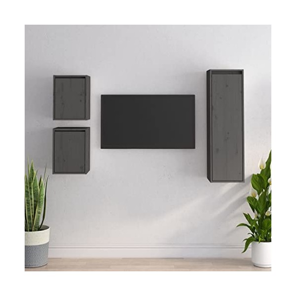 Meuble TV,Meuble TV Bas Table TV Support de Télévision en Bois pour Salon Chambre Salle à Manger,Support pour Téléviseur Jusq