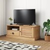 Meuble TV Vigo 106x40x40 cm Bois Massif de pin - Table TV Support de Télévision en Bois pour Salon Chambre Salle à Manger