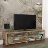 [en.casa] Meuble TV Support Télé de Salon avec Compartiments Ouverts Banc Télévision avec Espace de Rangement Stockage pour C