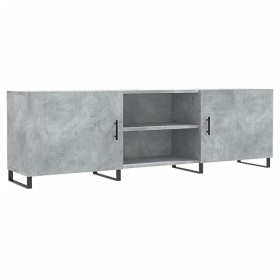 Camerina Meuble TV Gris béton 150x30x50 cm Bois dingénierie,Meuble dangle TV,Meuble TV Étagère,Meuble Haut Salon