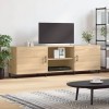 Camerina Meuble TV chêne Sonoma 150x30x50 cm Bois dingénierie,Table TV,Ensemble Meuble TV,Meuble Tv305