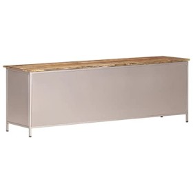 Générique Meuble TV 120x30x40 cm Bois de manguier Brut,20.22 KG,323737, Meubles, Meubles TV