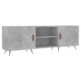 FAMIROSA Meuble TV Gris béton 150x30x50 cm Bois dingénierie 25KG -9072