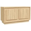 vidaXL Meuble TV Noir 80x35x45 cm Bois dingénierie
