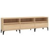 Higsose Meuble TV Chêne Sonoma 150x30x44,5 cm Bois dingénierie Classique Unité TV Dessus Robuste Unité Multimédia Placer Obj