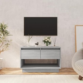 XLUMIO Meuble TV Gris Sonoma 70x41x44 cm Bois dingénierie