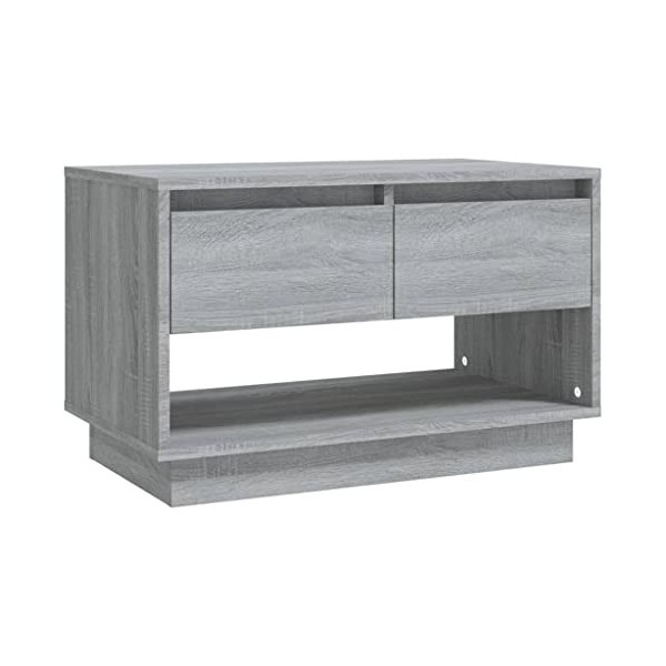 XLUMIO Meuble TV Gris Sonoma 70x41x44 cm Bois dingénierie