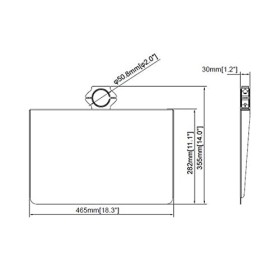 KIMEX - Etagère - pour Colonne Sol-Plafond 032-1062