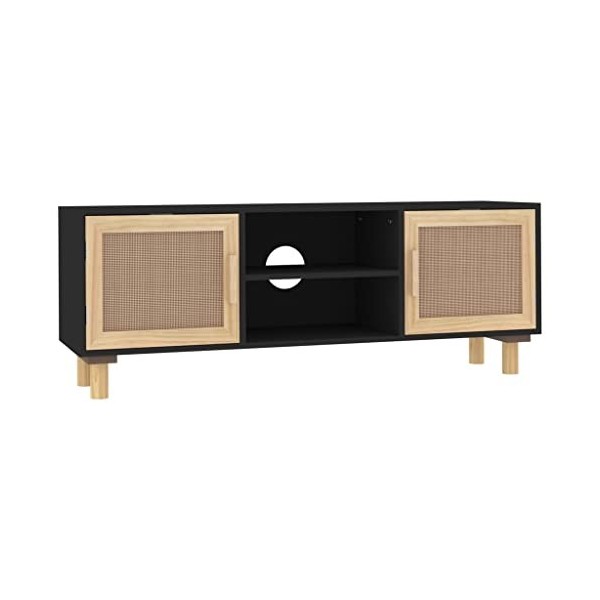 VEEKI Meuble TV, Meuble TV Suspendu, Meuble TV Industriel, Meuble TV Bois, Meuble Chambre, Convient pour Salon ou Chambre, No