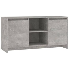 Camerina Meuble TV Gris béton 102x37,5x52,5 cm Aggloméré,Meuble TV,Meuble TV Moderne,Meuble de Salon