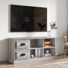 Metrile Meuble TV bas pour salon - 102 x 35,5 x 47,5 cm - Gris Sonoma
