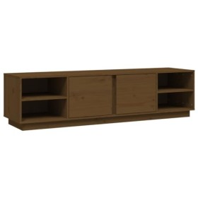 Générique Meuble TV Marron Miel 156x40x40 cm Bois de pin Massif,19.4 KG,814457, Meubles, Meubles TV